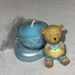 Teddy bear candle holder